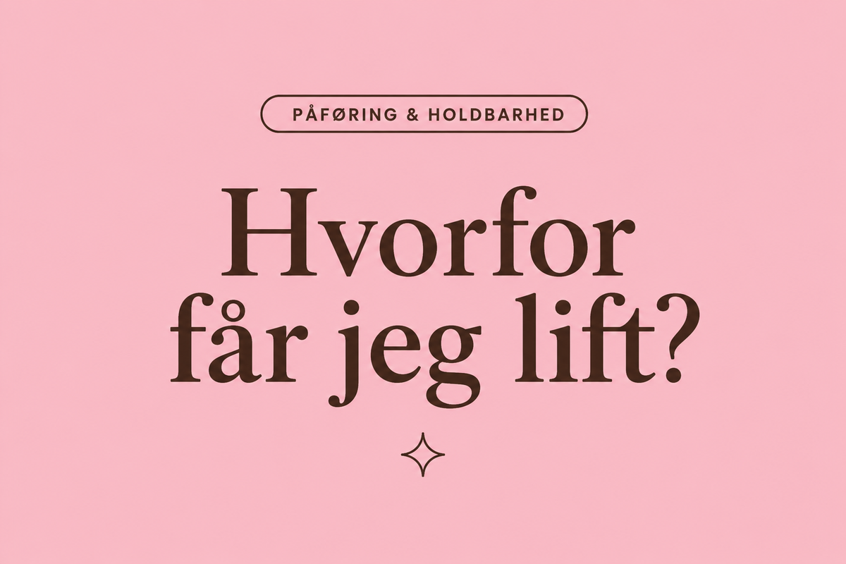 Hvorfor får jeg lift i gellak?
