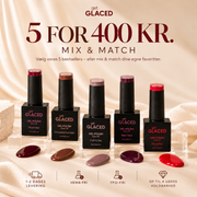 5 Gel Polish for 400 kr, HEMA-fri og TPO-fri, Get Glaced